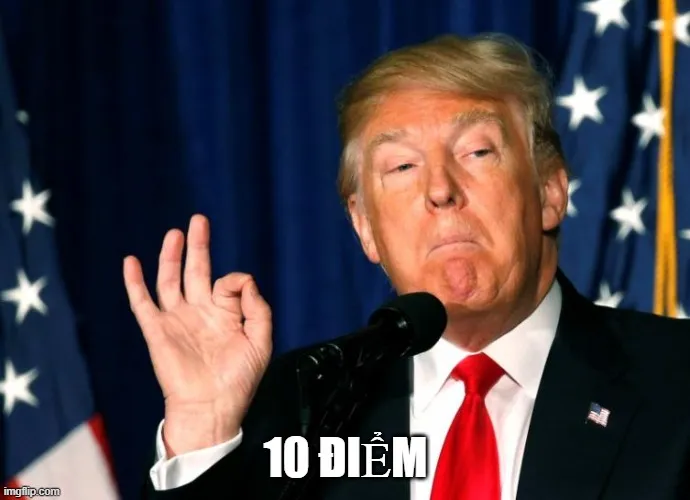 Ông Trump cũng cho 10 điểm