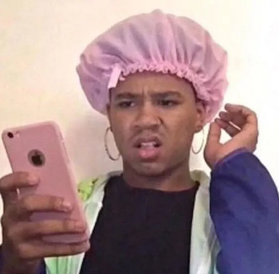 Hình vui anh da màu gãi đầu ngạc nhiên khó hiểu