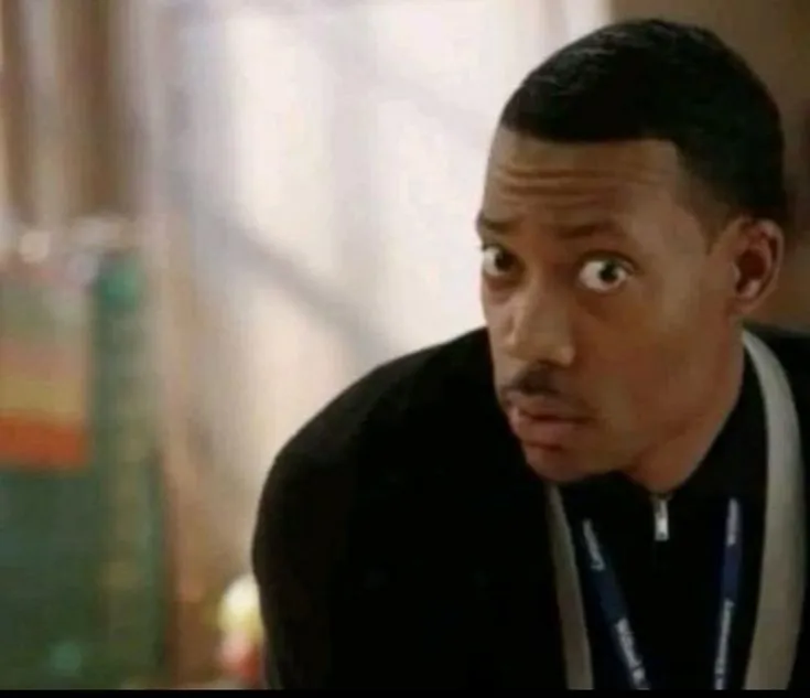 Hình chế anh da đen sốc, ánh mắt vô hồn