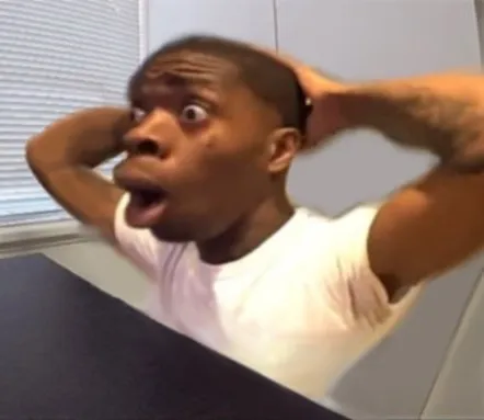 Ảnh chế anh da đen ôm đầu hốt hoảng cực hài