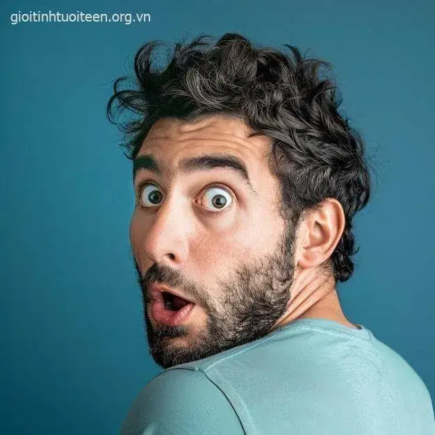 Biểu cảm sững sờ ánh mắt rối loạn, dáng người chao đảo