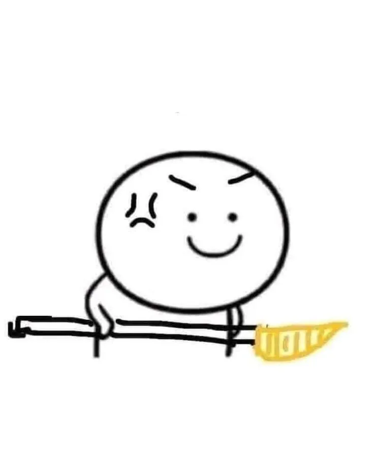 Ảnh chế người que cầm phóng lợn trông vừa đáng sợ giả.