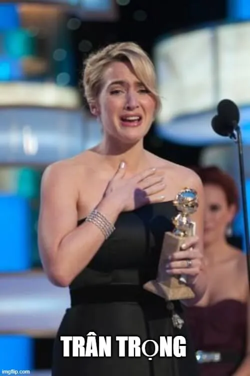 Meme cảm tạ, ánh mắt long lanh.