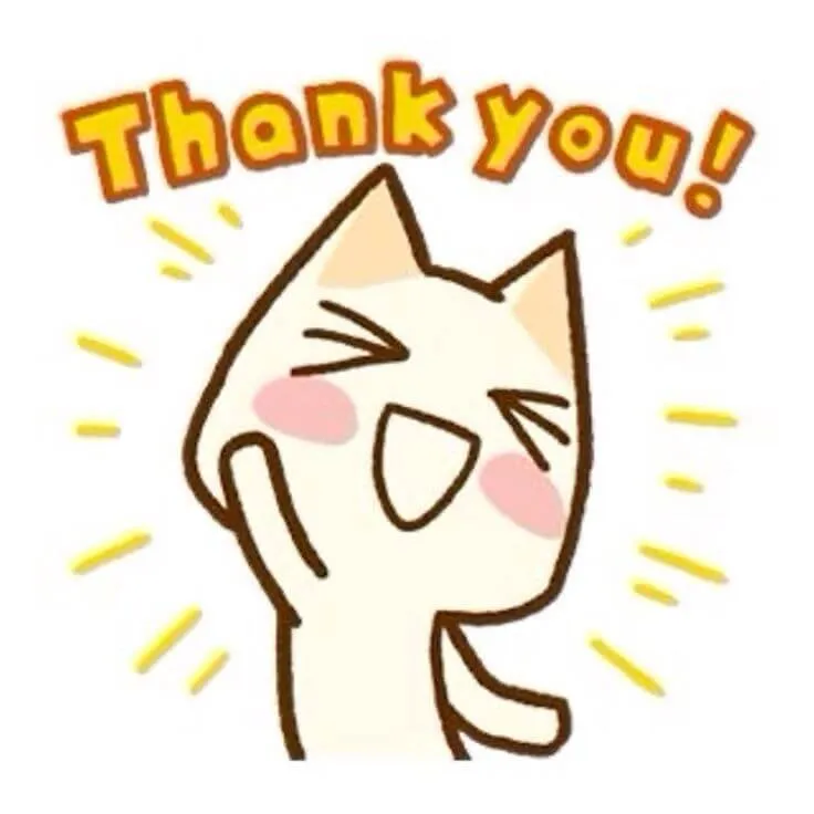 Meme cảm ơn cute, nụ cười nhẹ nhàng.