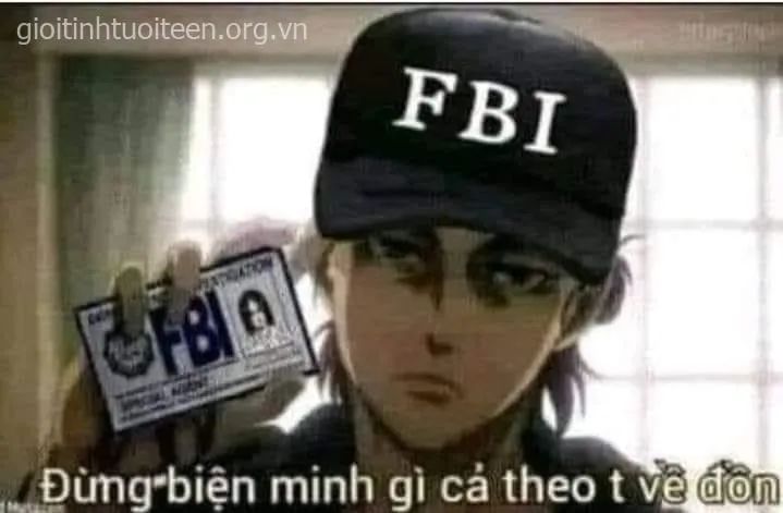 Meme chú công an FBI nhí nhảnh cực dễ thương và bá đạo