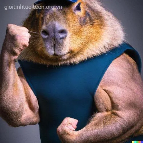 Capybara vô tri trong trạng thái hững hờ.