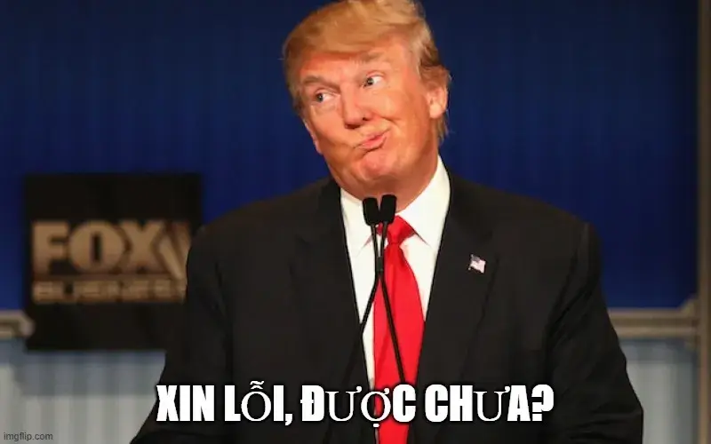 Xin lỗi được chưa?