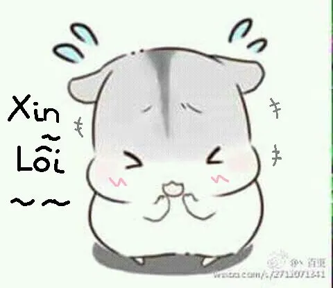 Meme cúi đầu xin lỗi ngốc nghếch