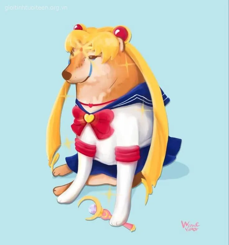 Cheems ngáp dài, gương mặt lờ đờ mệt mỏi hài hước