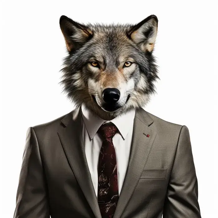 Chó soi mặc vest trang nghiêm nhưng trông vẫn cute hết nấc