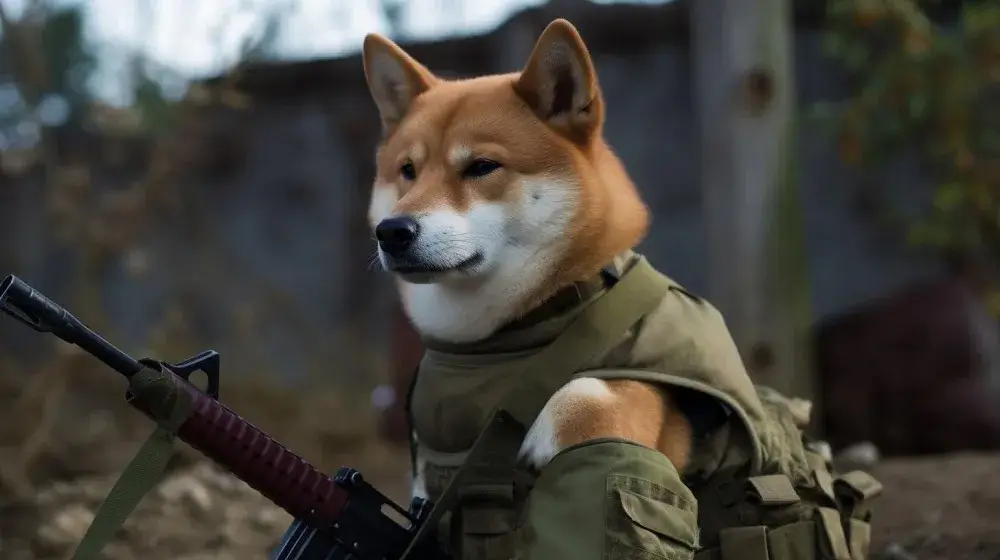 Bộ sưu tập ảnh meme chó Shiba cầm súng chất lượng cao tại Selfish Meme