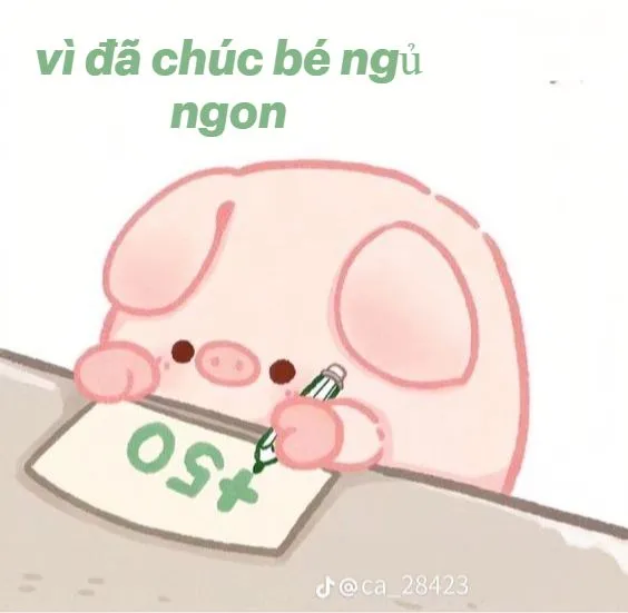 Ảnh troll chúc ngủ ngon dễ thương