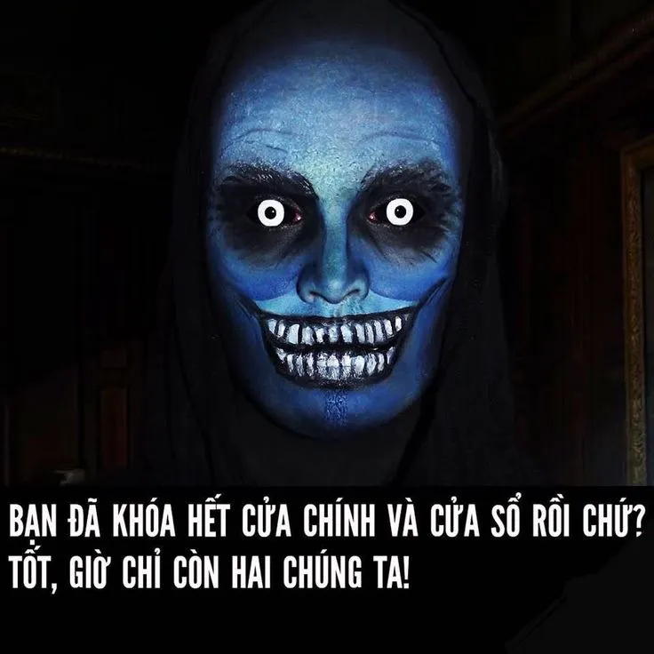 Meme chế chúc ngủ ngon ghê rợn