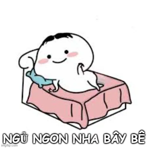 Meme ngủ ngon nha bây bê