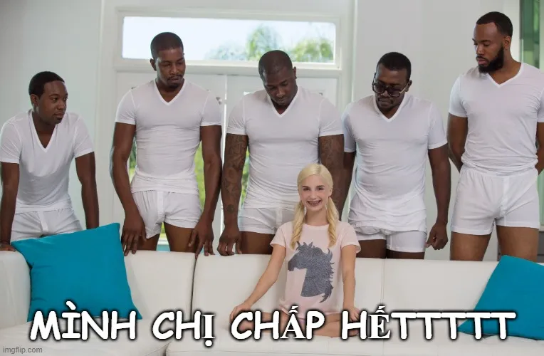 Ảnh hài hước năm anh da đen và cô gái da trắng