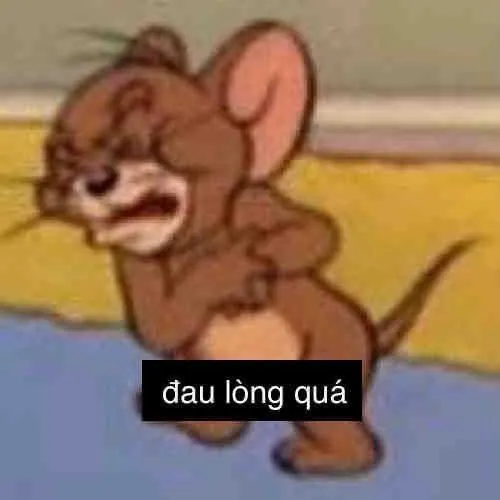 Chuột Jerry gào khóc, biểu cảm dữ dội đầy bi kịch.