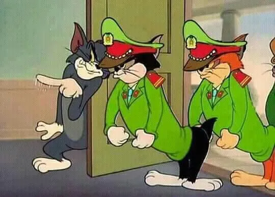 Meme công an Tom nghiêm túc nhưng lại cực kỳ lầy