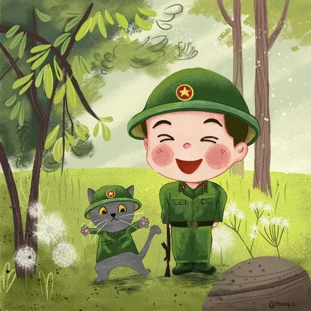 Hình vui công an chibi dễ thương nhìn cực ngộ nghĩnh