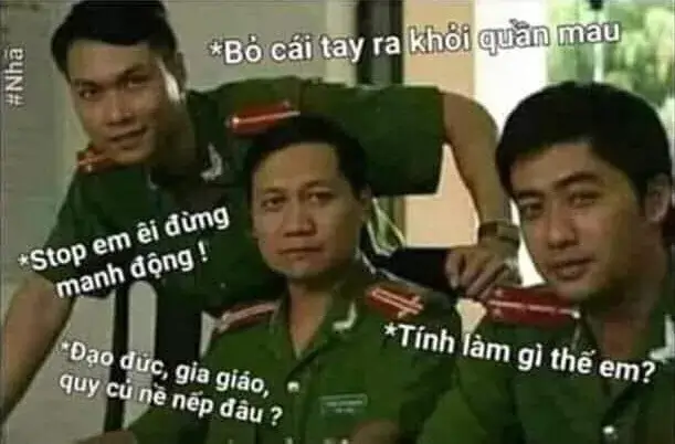 Ảnh chế công an xã thân thiện nhưng cực hài hước