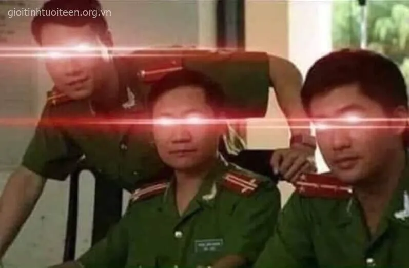 Ảnh chế công an xã hiếu động nhưng cực kỳ ngộ nghĩnh