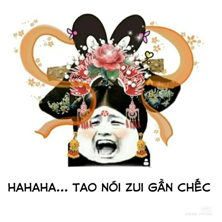 Meme gấu trúc hoàng hậu: Tao nói zui gần chếc
