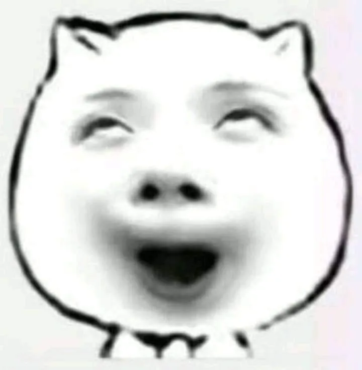 Meme cười vui vẻ, gương mặt cực đáng yêu.