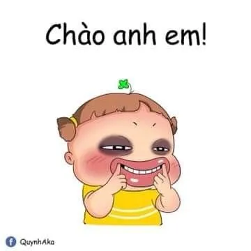 Meme Quỳnh AKa cười gượng độc đáo