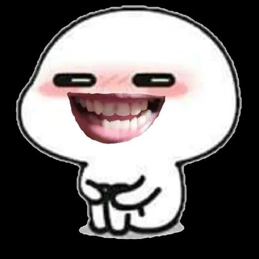 Meme nhe răng cười toát lên sự vui vẻ.