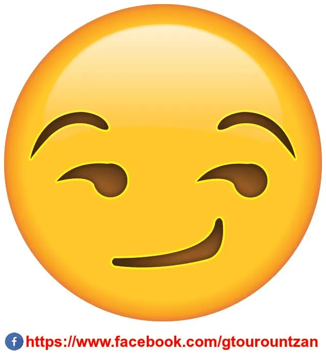 Emoji cười nhếch mép khinh thường