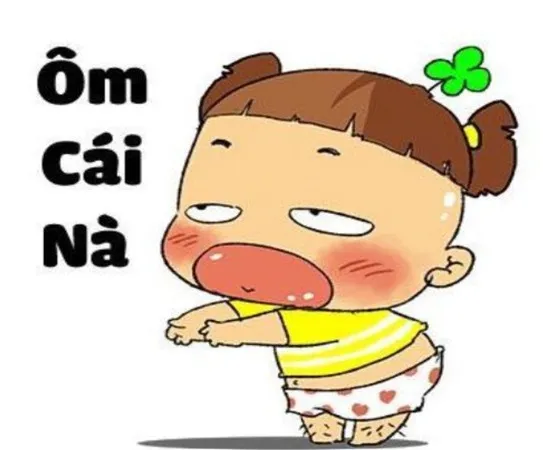 Ảnh chế đòi ôm trìu mến