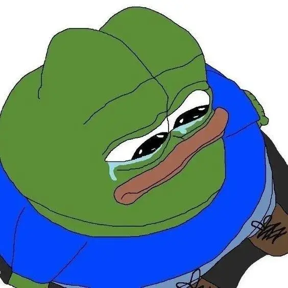 Sad Pepe khóc đáng thương khiến người xem đồng cảm.