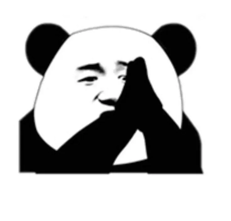 Biểu cảm gấu trúc áy náy, chắp tay xin nhận lỗi