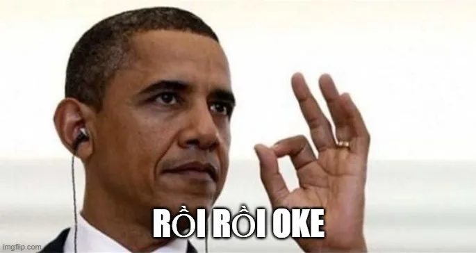 Ảnh chế đáng yêu nhân vật ra hiệu oke hài hước