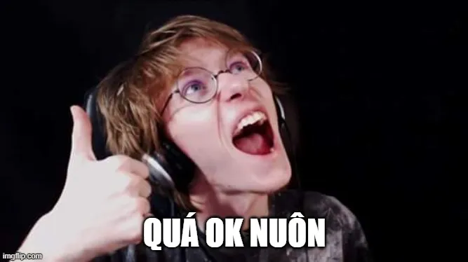 Ảnh chế cute nhân vật giơ tay oke cực đáng yêu