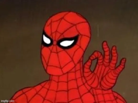 Người nhện ra hiệu oke