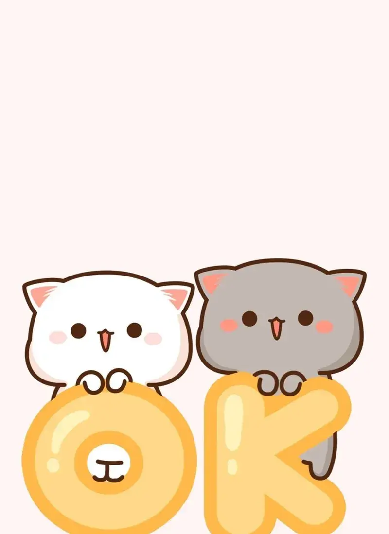 Biểu cảm oke cute kèm bàn tay đồng thuận