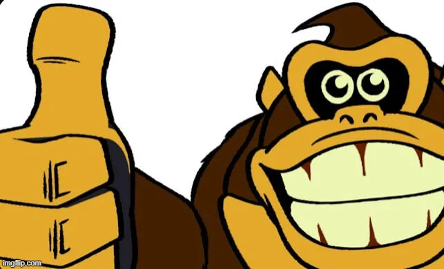 Biểu cảm ngộ nghĩnh giơ ngón tay cái cực vui