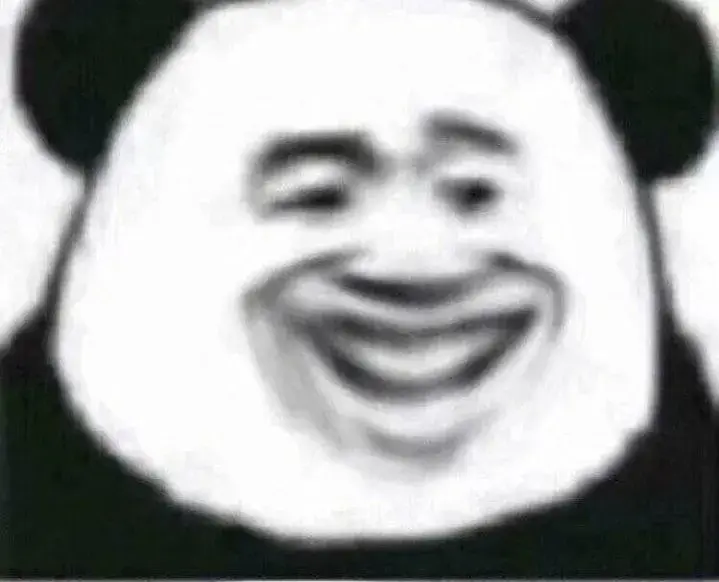 Nụ cười gấu trúc căng thẳng pha lẫn ánh mắt bất lực rõ ràng