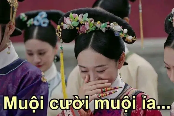 Muội cười muội ỉa