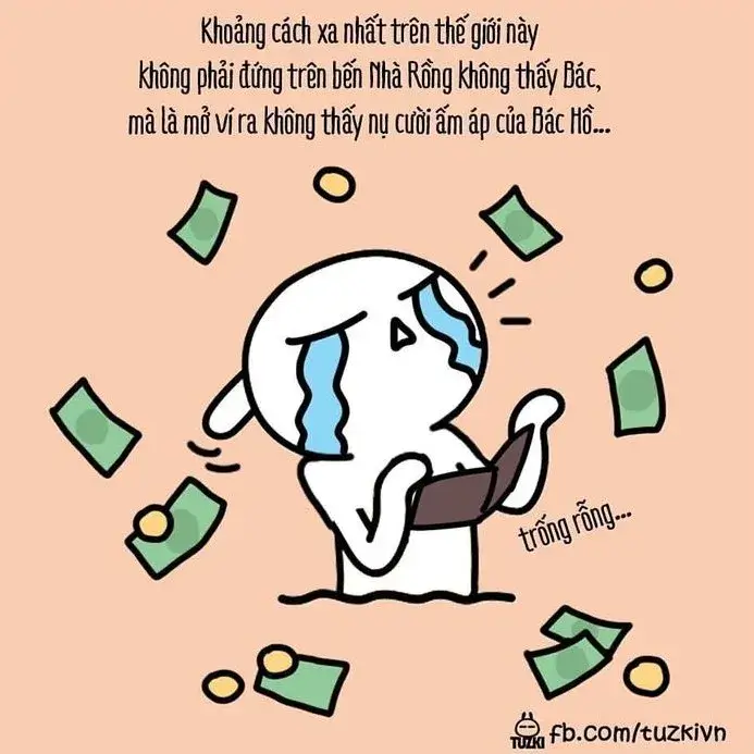 Ảnh chế hết sạch tiền nhìn đời vô vọng