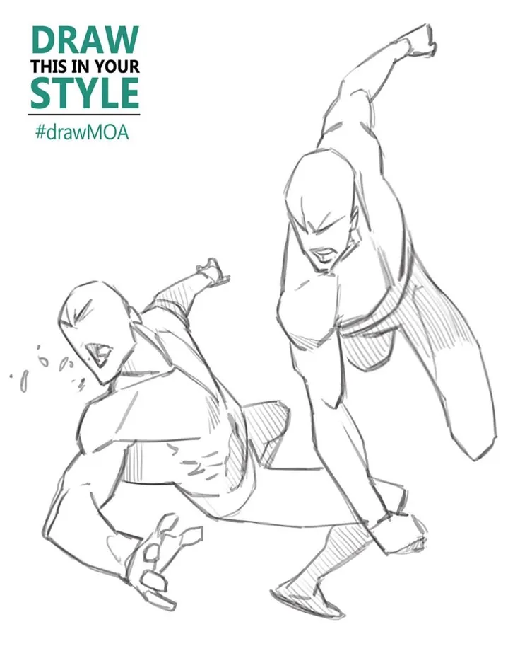 Ảnh meme đánh nhau hài hước tung chiêu