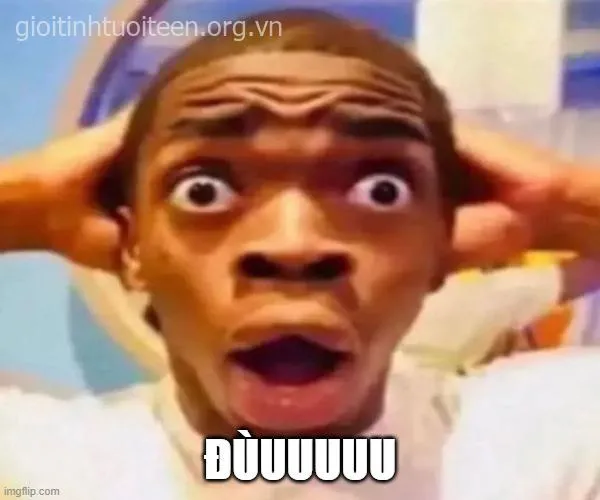 Meme anh da đen sợ hãi bá đạo