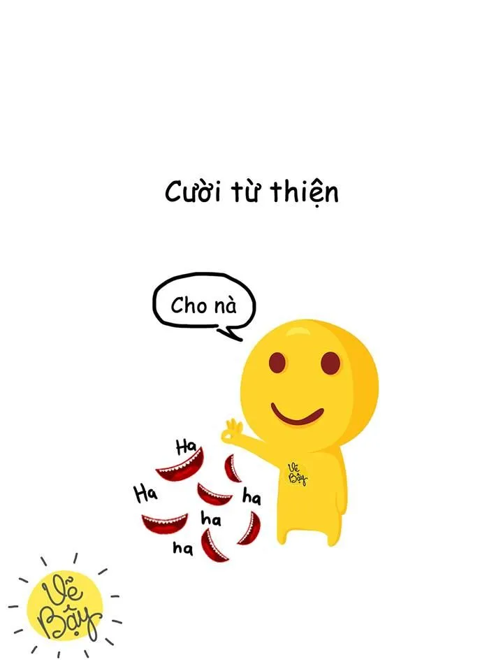 Meme mặt cười bựa, khuôn mặt sáng rỡ.