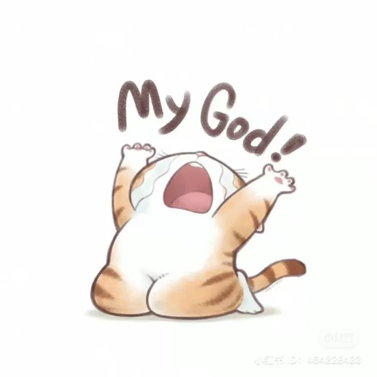 Meme mèo mệt rã rời, biểu cảm uể oải nhìn đáng yêu