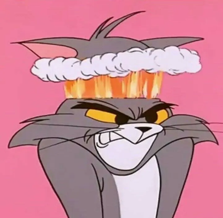 Meme mèo Tom bức bối rối bời cực hài