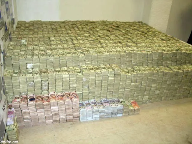 Xòe từng tờ tiền trước camera khoe dáng