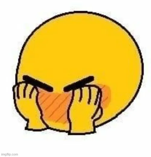 Emoji che mặt e thẹn dễ thương cực ngầu