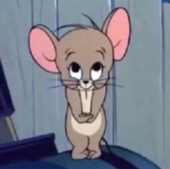 Meme chuột Jerry ngại ngùng e thẹn