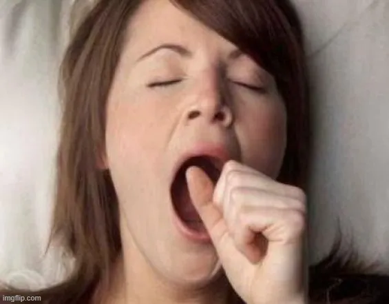 Hình ngáp mô tả sự mệt mỏi phổ biến