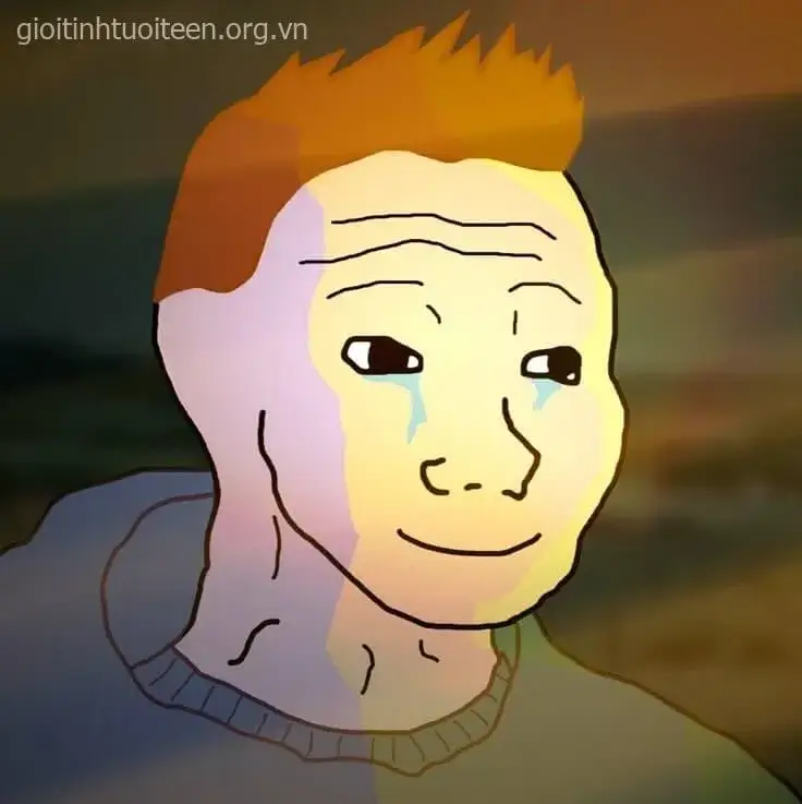 Meme phản ánh xã hội nụ cười bất lực.